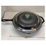Cast Iron Skillet with Glass Lid