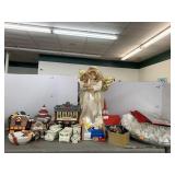 Christmas Houses, Angel, Dish, Misc Decor