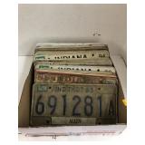 Box of Indiana License Plates