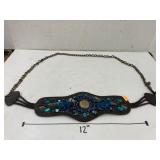 Beaded & sequined, chain belt