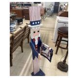 Wooden Uncle Sam Decor