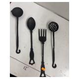 Cast Metal Kitchen Decor Utensils
