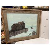 Framed Signed Painting on Canvas - has been