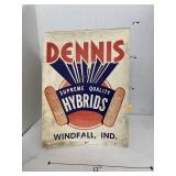 2- sided plastic Dennis Hybrid sign