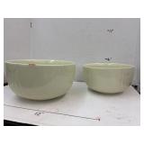 Vintage/ Art Deco Hall China Cream Mixing Bowls