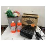 Paint, CD/radio, vase, vent fan (no cover)