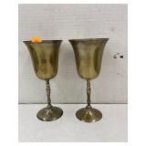 Brass goblets