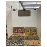 Vntg Ind. license plates