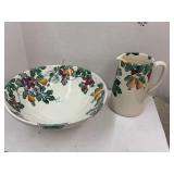 Matching Pitcher & Bowl