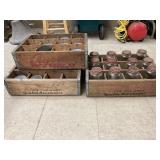 3-wooden beverage crates