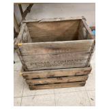 3- wooden crates