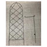 Metal Plant Hook and Metal Trellis