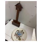 Vintage Wooden Letter HoldeR & Norman Rockwell