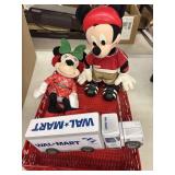 Metal Tray w/ Mickey & Minni & Walmart tin Truck