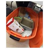 Orange Tote w/ Contents