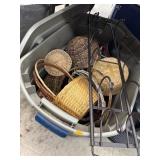 Tote w/ Baskets & Misc