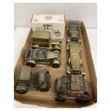 Lot of metal auto, stage coach, & ERTL banks