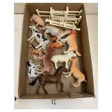 Farm Animals and Fence