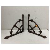 Cast iron anchor shelf brackets