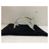 Hand blown glass dolphin