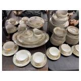 Vintage National China Floral Decor Dishes Lot -
