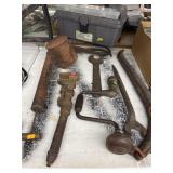 Plano Utility Box & Vintage Tools Lot
