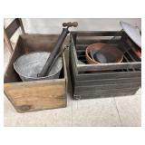 Wooden Boxes & Misc Lot