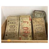 Lot of Indiana license plates