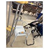 Crutches, Bed Rail, Portable Toilet, Cane Lot
