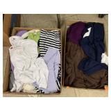 2 boxes of clothes - mostly size 5x