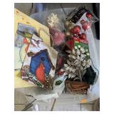Tote of Christmas decor