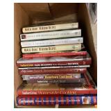 Box of cookbooks