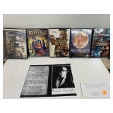 5cnt DVDs and paper with picture of Amelia