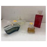 Perfume Bottles Lot  - all used - some perfume in