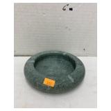 MCM green marble ashtray