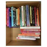 Box of cookbooks