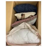 Pillows and pic frames