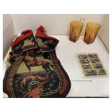 Kids Chaps and Vest toys, Metal game, and 2