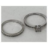 Jewelry - Platinum Wedding Band Set
