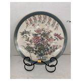 Decorative plate and metal stand