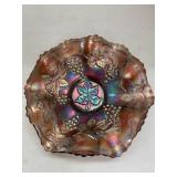 Fenton Amethyst Carnival Glass Dish