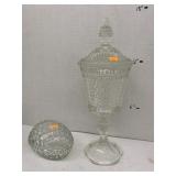 Glass Dish and Glass Egg Dish