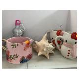 Hello-kitty mugs, shell, misc