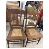 4 Vintage Wooden Chairs