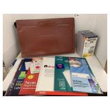 Labels, order books, file case