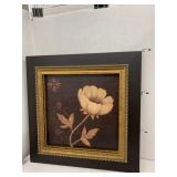 Flower framed decor