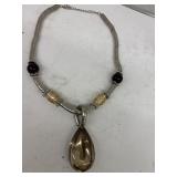 Jewelry - Glass Teardrop Pendant Necklace