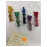 Vintage Disney Glass Easter Egg Colors Bottles