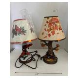 Bird Lamp and Leaf Lamp