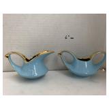 Vntg MCM Pearl China Aladdin Sugar and Creamer